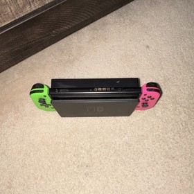 Nintendo Switch Console Neon Green & Neon Pink Joy-Con Controllers with Dock