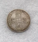 1746 George II  Silver 1/2 Crown Great Britain Spain Lima Coin VF
