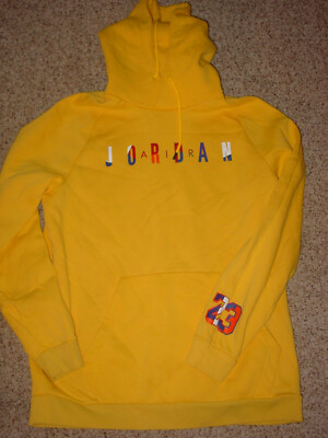 Pull à capuche homme Nike Air Jordan DNA AT9981-741 jaune/blanc