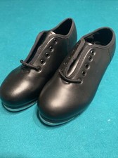 Synthetic leather Lace Up Tap Shoe Easy Strap Tap Shoe for Men 5  Women 6 US