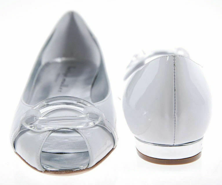 Новый BETTYE MULLER женщин лакированная кожа вечернее платье плоский обуви Sz 6,5 M Италии - Изображение 3 из 4