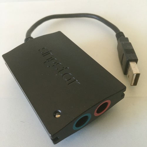 Singstar Microfono Adattatore USB Convertitore Dong SONY Playstation 2 3 PS2 PS3 USATO