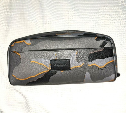 COACH Grey Camo TOILETRY Travel Kit 