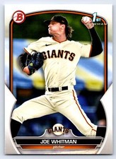 2023 1st Bowman Draft #BD-98 Joe Whitman San Francisco Giants BASEBALL Card