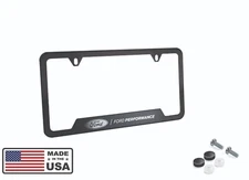 Mustang F150 Raptor Ford Performance License Plate Frame - Black Stainless Steel