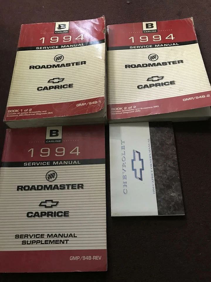 1994 CHEVY CAPRICE сервис ремонтной мастерской руководство набор с дополнением и владельцами Bk OEM - Изображение 2 из 4
