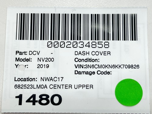 2014- 2021 NISSAN NV200 DASH PANEL CENTER GLOVEBOX TRIM COVER OEM 682523LM0A - Picture 10 of 10