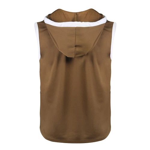 New Pullover Sport Ärmellose T-Shirts Hemden Weste Knopf Tank Top Lässig Solide - Bild 7 von 20