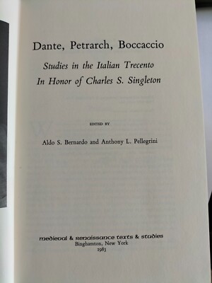 Dante Petrarch Boccaccio Studien im italienischen Trecento Bernardo Pellegrini