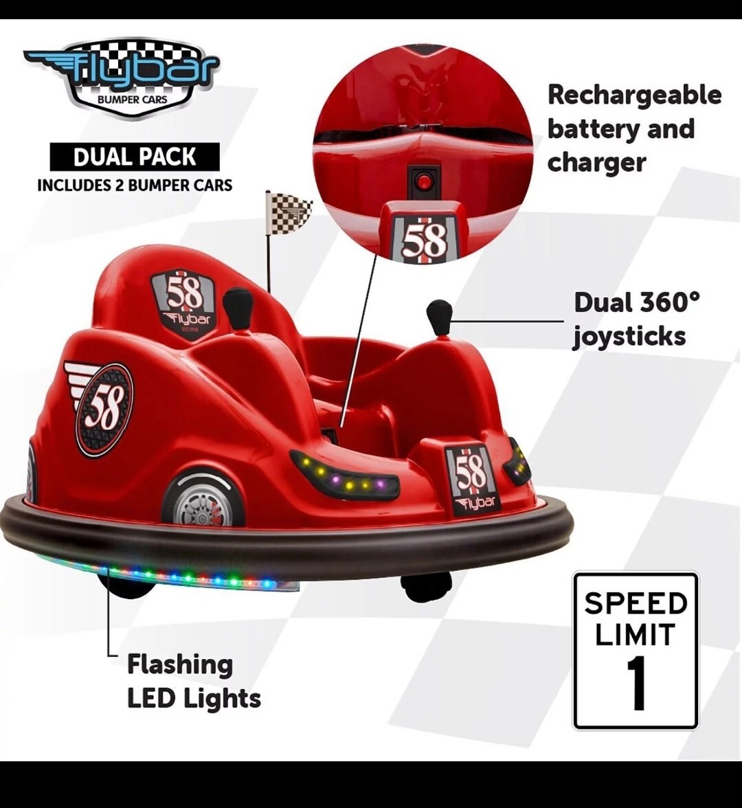 Bumper Car Radio Flyer Electric Car Radio Flyer 24V 2-Seater Kids