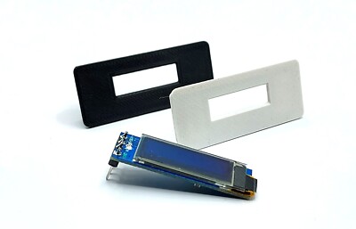 Einbaurahmen Gehäuse bezel für arduino raspberry OLED 0,91''  0.91'' .91'' Yverinc