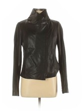 Vince. Women Black Leather Jacket M