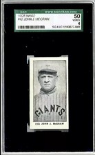 1928 W502 *JOHN MCGRAW* (HOF) SGC 4 (ONE BAGGER BACK) KEY *BASEBALl CHAMPION*