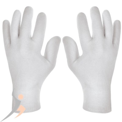 12-600 Paar Baumwollhandschuhe weiß Trikot Handschuhe Stoff Arbeitshandschuhe