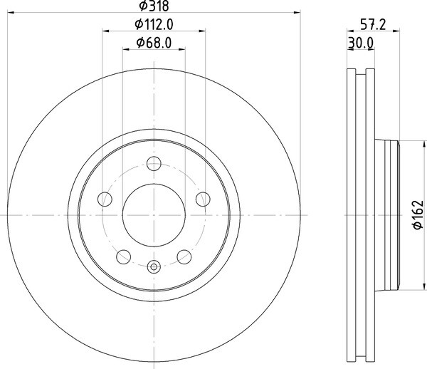 2x Mintex Discs Front fits Audi A4 1.4 TFSI 2.0 quattro TDI 3.0 Allroad S4
