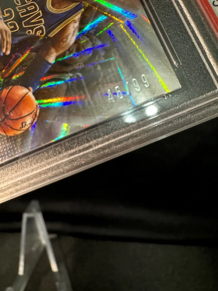 Lebron James 2016 Panini National *Hyper Plaid* #13 Numbered /99 PSA 9 - Image 2 of 3