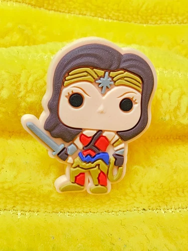 Wonder Woman DC 2 Super Hero Shoe Croc Charms