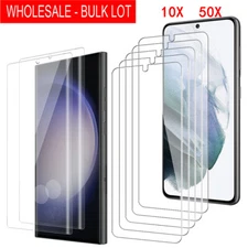 Wholesale Lot 50X Tempered Glass Screen Protector For Samsung S25 S24 S23 S22 21