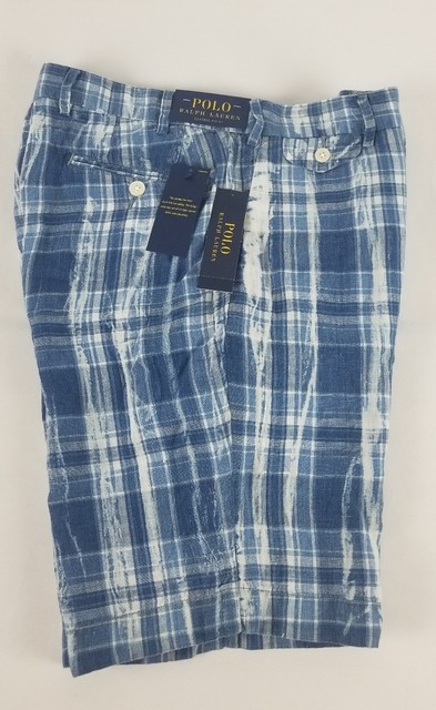 plaid polo shorts