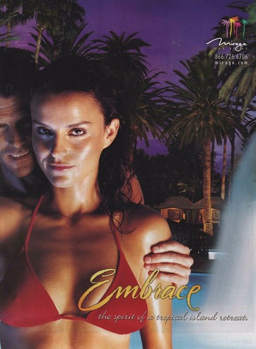 2004 MIRAGE HOTEL/CASINO Las Vegas SEXY GIRL Original Print Ad 20x28cm FHM 10