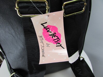 BETSEY JOHNSON Luv Betsey By Pink & Black Kari Cat Backpack Luv Betsey Johnson Pink Black Cat Backpack | eBay main image 4