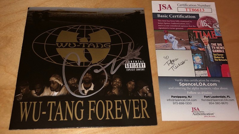GZA Wu Tang Forever Signed Autographed CD Cover JSA