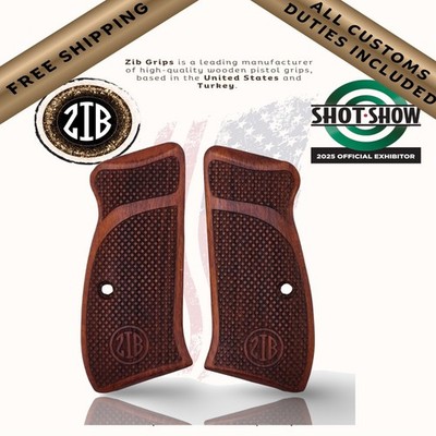 Zib Griffe für CZ 75/85 Compact, P-01, P100, PCR, 75 D, Palm Swell, Farbe Eiche