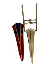 Rajput Katar Tiger Knife Dagger Kripan With Scabbard