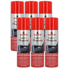 6x SET Nigrin Gummi-Pflege Spray Gummidichtungs-Pflege Auto Aufbereitung Pfleger