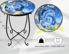 2 Pc Patio Side Table Set With Ocean Scene, 10”x14.5” — photo 7
