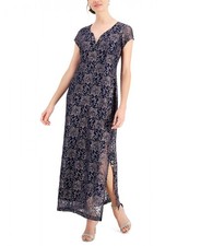 Connected Apparel Women's Long Maxi Dress Lightweight Floral Short Sleeve A3165