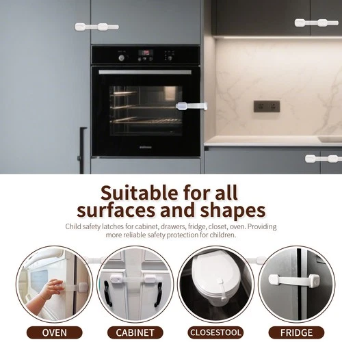 Child Baby Toddler Safety Cupboard Locks Cabinet Door Drawer Fridge Pet Safety - Picture 4 of 15