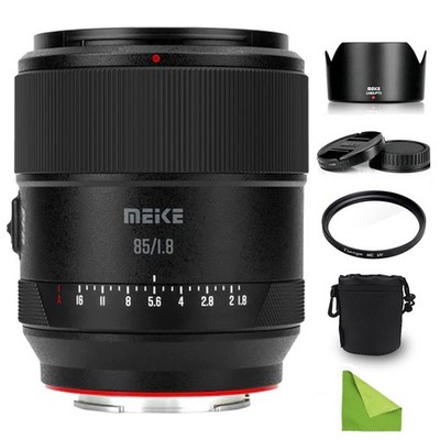 Meike 85mm f1.8 ProII STM Vollformat-Mittelteleobjektiv mit Autofokus für Sony E