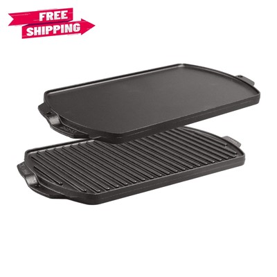 Lodge Seasoned Cast Iron Reversible Grill/Griddle