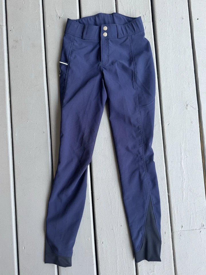 Pantalones de montar a caballo HKM para niños 12-13 años 164 asientos completos cómodos Foto 2 de 4