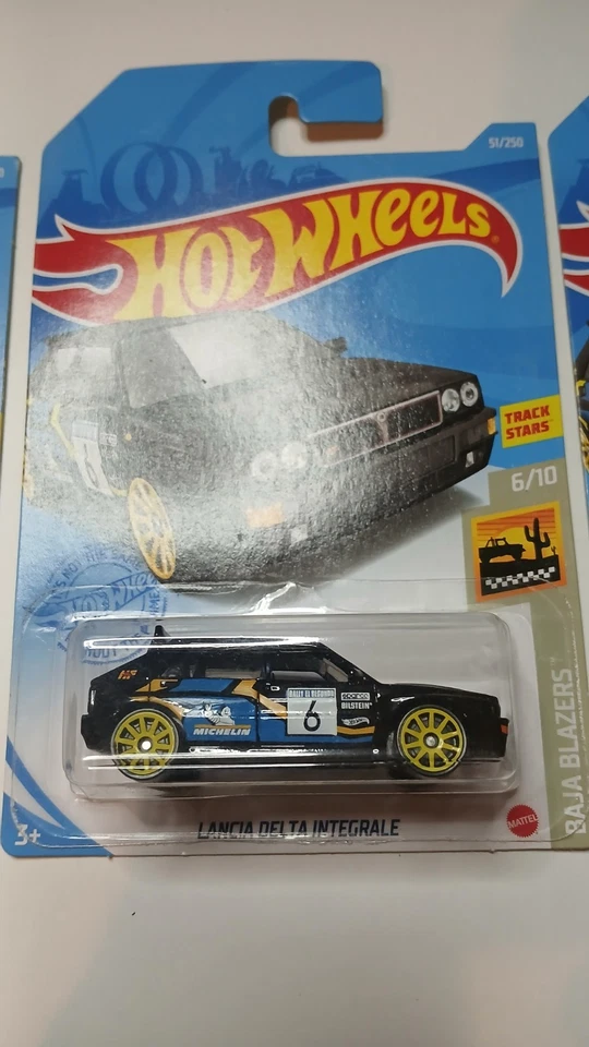 x3 Hot Wheels Lancia Delta Integrale BAJA BLAZERS 6/10 2021 51/250 Blanco/Negro Foto 3 de 4