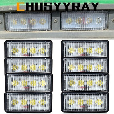 8x LED Upper Cab Light Compatible with Deere 8000 Series: 8100, 8200, 8300, 8400