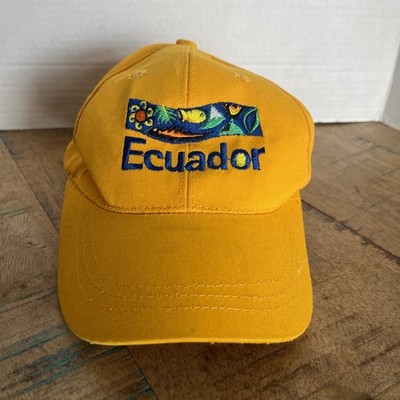 Ecuador Hat Yellow Hat Adjustable Adult Size OSFA Yellow Hat Baseball Cap