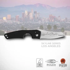 LES FINES LAMES LE PETIT CIGAR CUTTER FOLDING KNIFE LOS ANGELES SKYLINE LIMITED