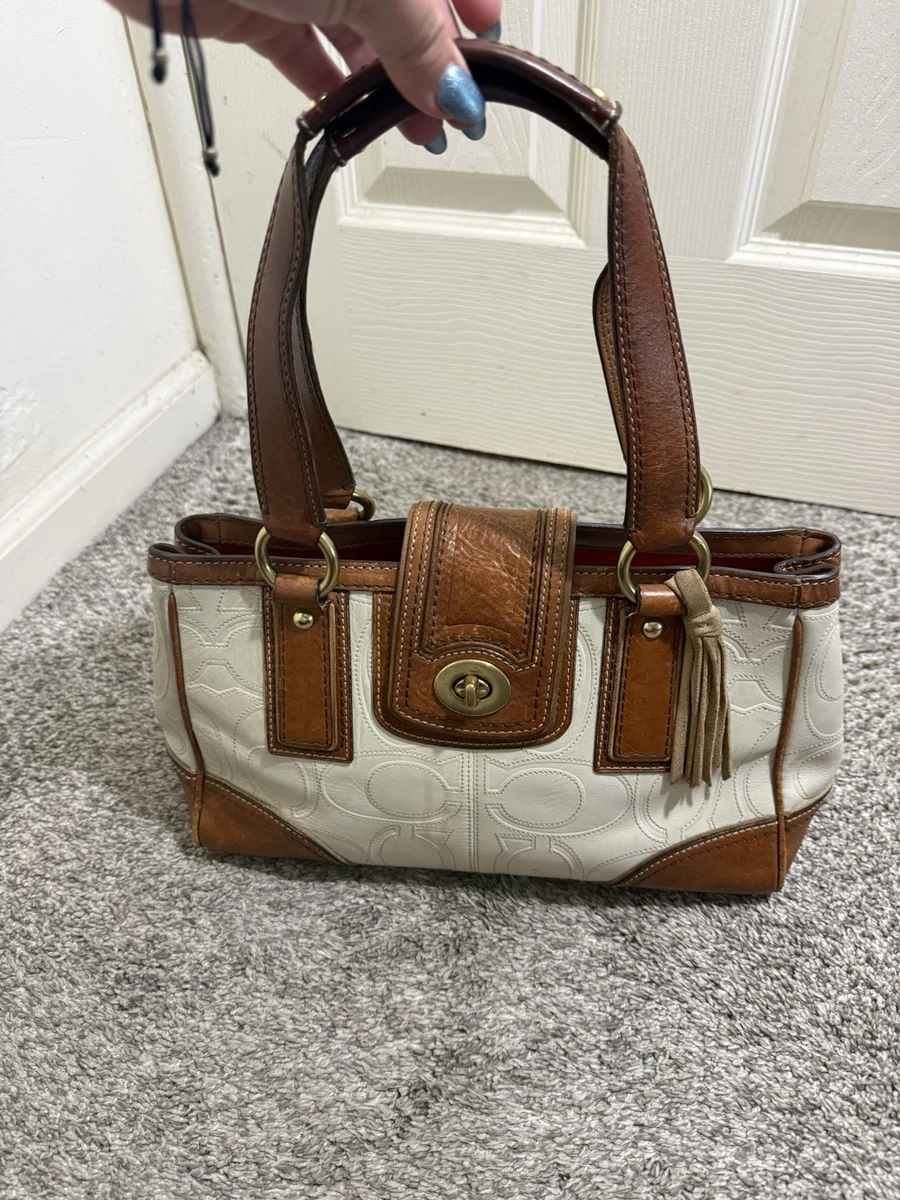 Coach Hampton Turn Lock Satchel/Top Handle Bag Handbags & Bags for