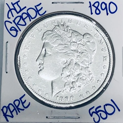 1890 MORGAN SILVER DOLLAR AUTHENTIC HI GRADE U.S. MINT COIN FREE SHIPPING 5501