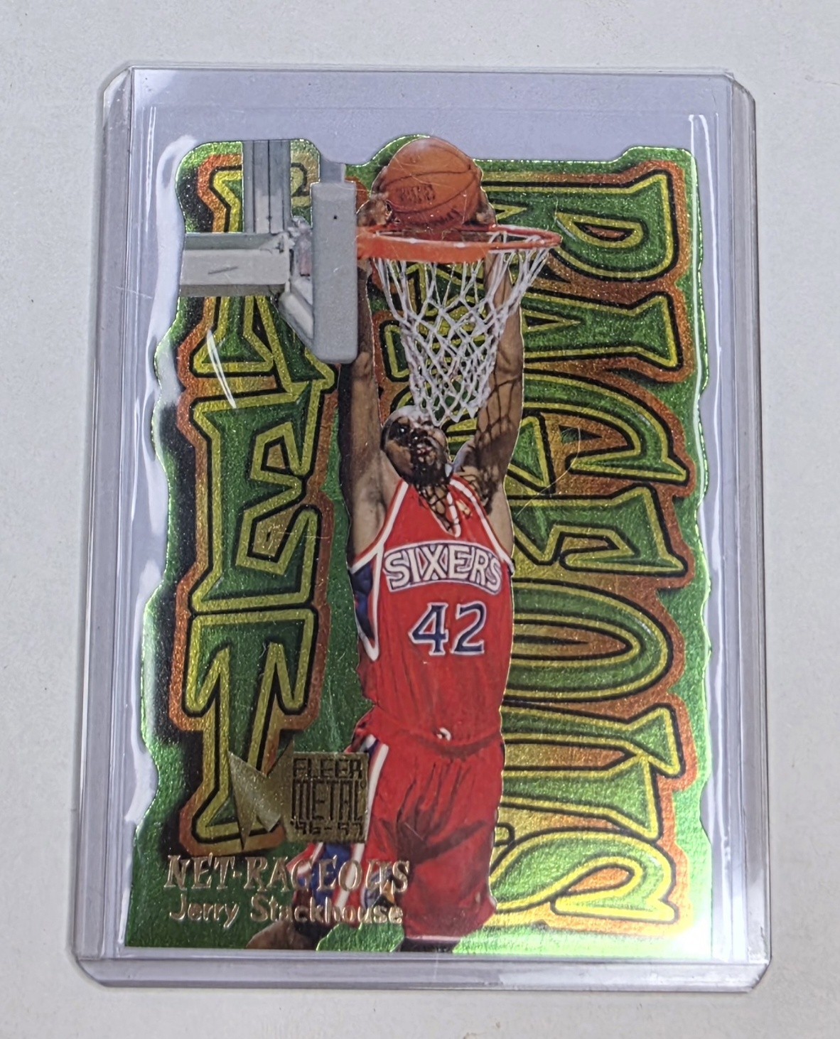 1996-97 Fleer Metal Net-Rageous Jerry Stackhouse #9
