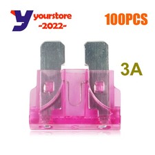 50Pair 3 Amp ATC/ATO Standard Regular Fuse Blade 3A for Car Truck Boat Marine