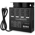 DMX 4-Channel Dimmer Pack w/DMX512 Protocol For High-Voltage Halogen LED Bulb