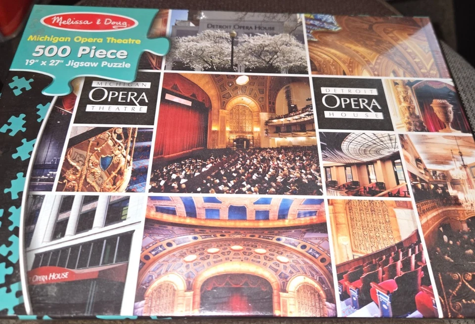 Melissa & Doug Michigan Detroit Opera House Theatre Jigsaw Puzzle 500 pieces new - Image 1 of 1