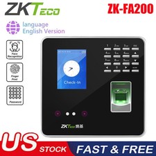 ZKTeco FA200 TCP/IP Face Fingerprint Time Attendance Access Control US Stock