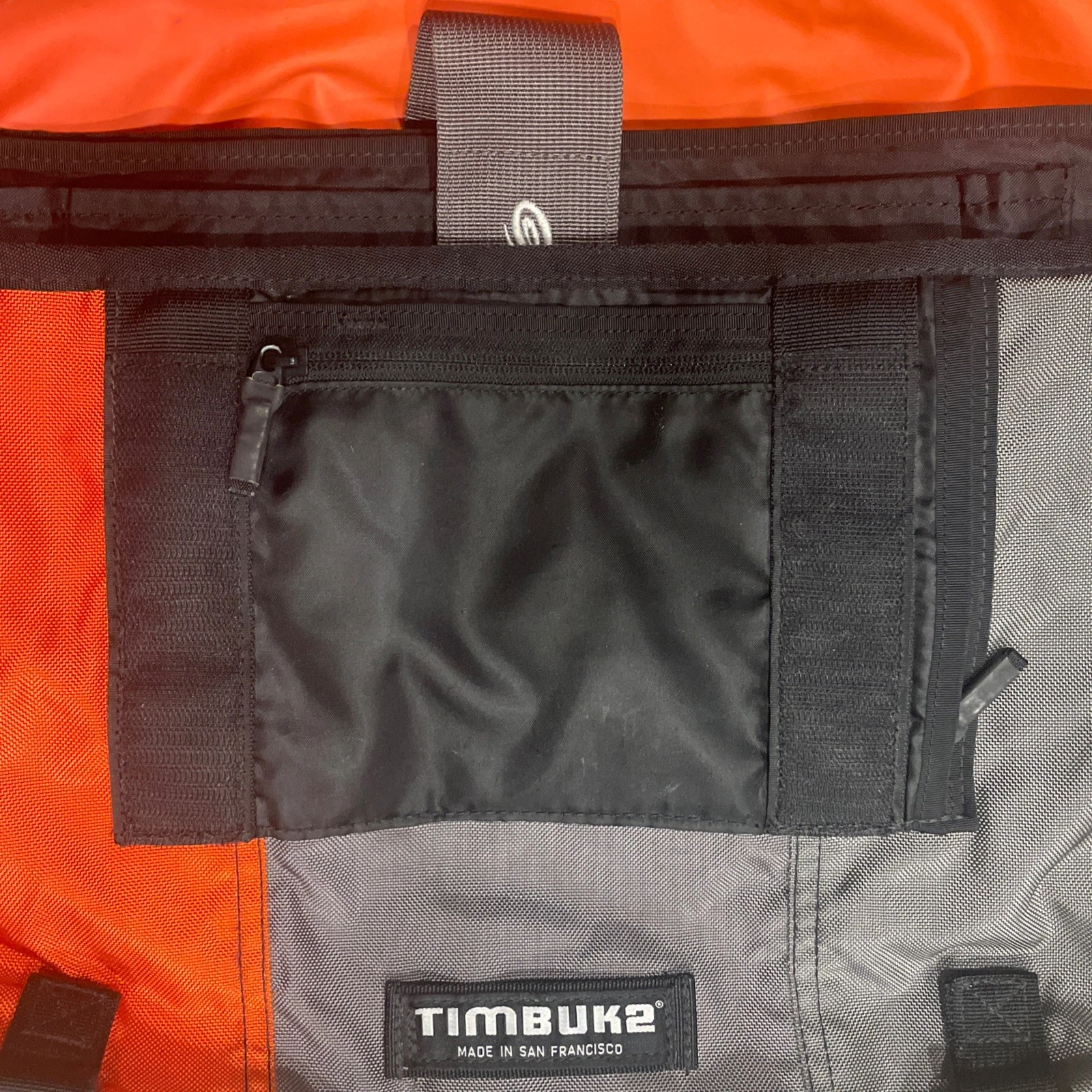 Timbuk2 Classic Messenger Bag 1K Club arancione grigio custodia per laptop fibbia VG