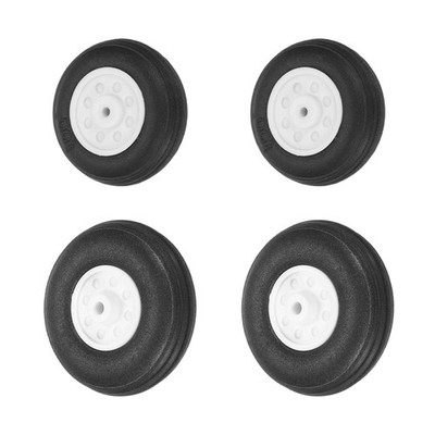 RC Airplane Wheels Set, 1''/1.3'' Dia RC Airplane Aircraft Rubber Wheels Pack of 4