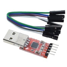 HiLetgo CP2102 USB 2.0 to TTL Module Serial Converter Adapter Small, Red