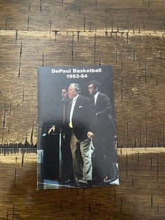 Ray & Joey Meyer 1983 84 DePaul University Basketball Pocket Schedule Bud